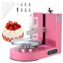 VEVOR einstellbare Tortencremestreichmaschine elektrische Tortendekorationsmaschine zum Verteilen von Kuchencreme, zum Bestreichen und Schmieren von Kuchenglasuren, für 15,24-35,56 cm Kuchen Rosa
