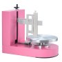 VEVOR Adjustable Cake Cream Spreading Machine, Electric Cake Decorating Machine for Spreading Cake Cream, Coating and Spreading Cake Icing, for 6-14 inch Cakes, Pink