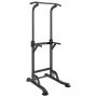 VEVOR Power Tower Dip-Station 10-stufig Höhenverstellbarer Klimmzugstangenständer 170,18-210,06 cm, Multifunktionales Krafttrainings-Workout-Gerät mit 4 Saugfußabdeckungen, Klimmzugstange Dip-Station