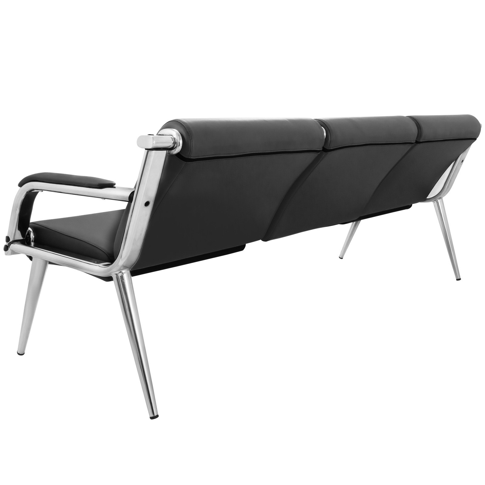 Wartezimmerbank Sitzbank Wartezimmer 3-Sitz-Wartebank + 2 Stühle aus PU Leder