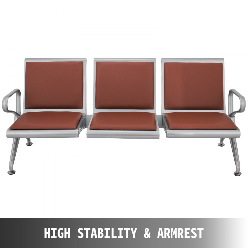 3 Sitzer Pu Leder Wartezimmerbank Gäste Rezeption Bench Business Bank Neu