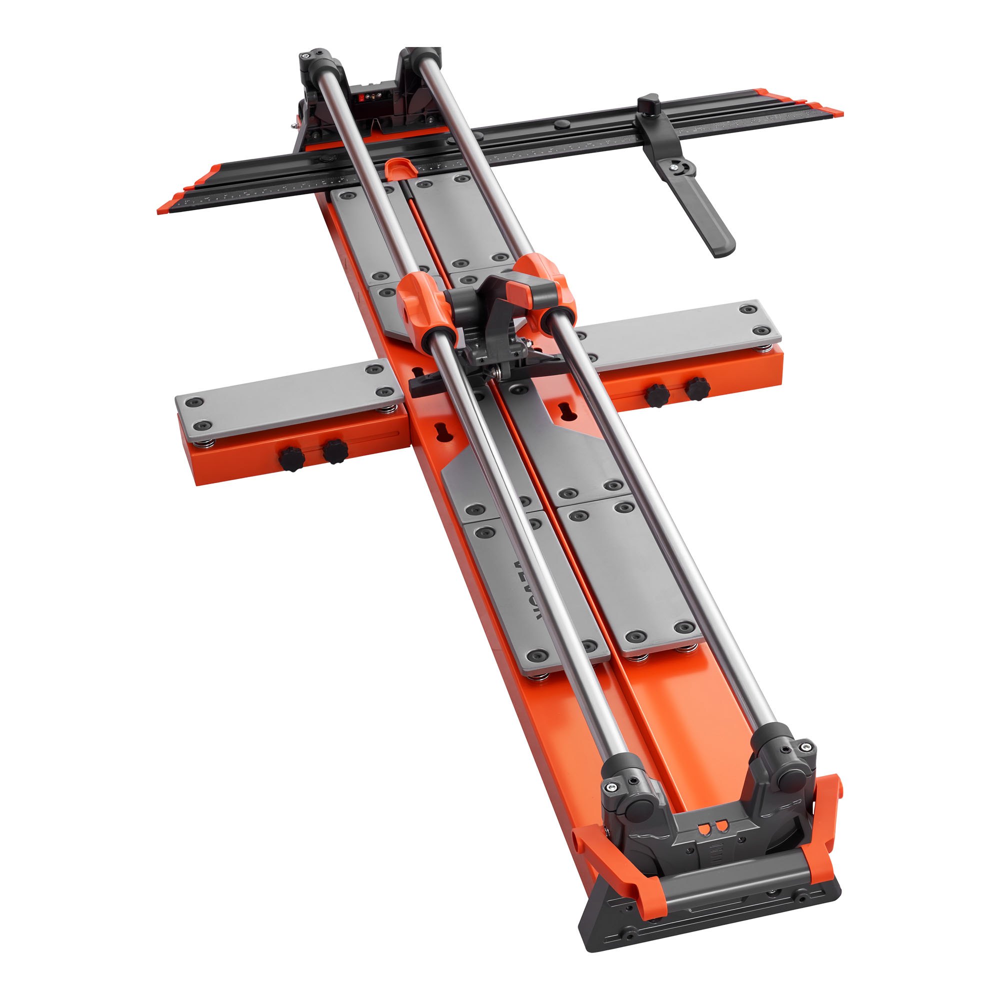 VEVOR Fliesenschneider 1200 mm, Fliesenschneidmaschine mit Verschiebbarem Schneidkopf & Federbelasteter Basis, Winkelanschlag, Wolframkarbid-Trennscheibe, Ausrichthilfe, für Keramikfliesen