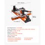VEVOR Fliesenschneider 600 mm, Fliesenschneidmaschine mit Federbelasteter Basis & Verstellbarem Winkelanschlag, Wolframkarbid-Schneidscheibe, Präzisions-Ausrichtungshilfe, für Keramikfliesen