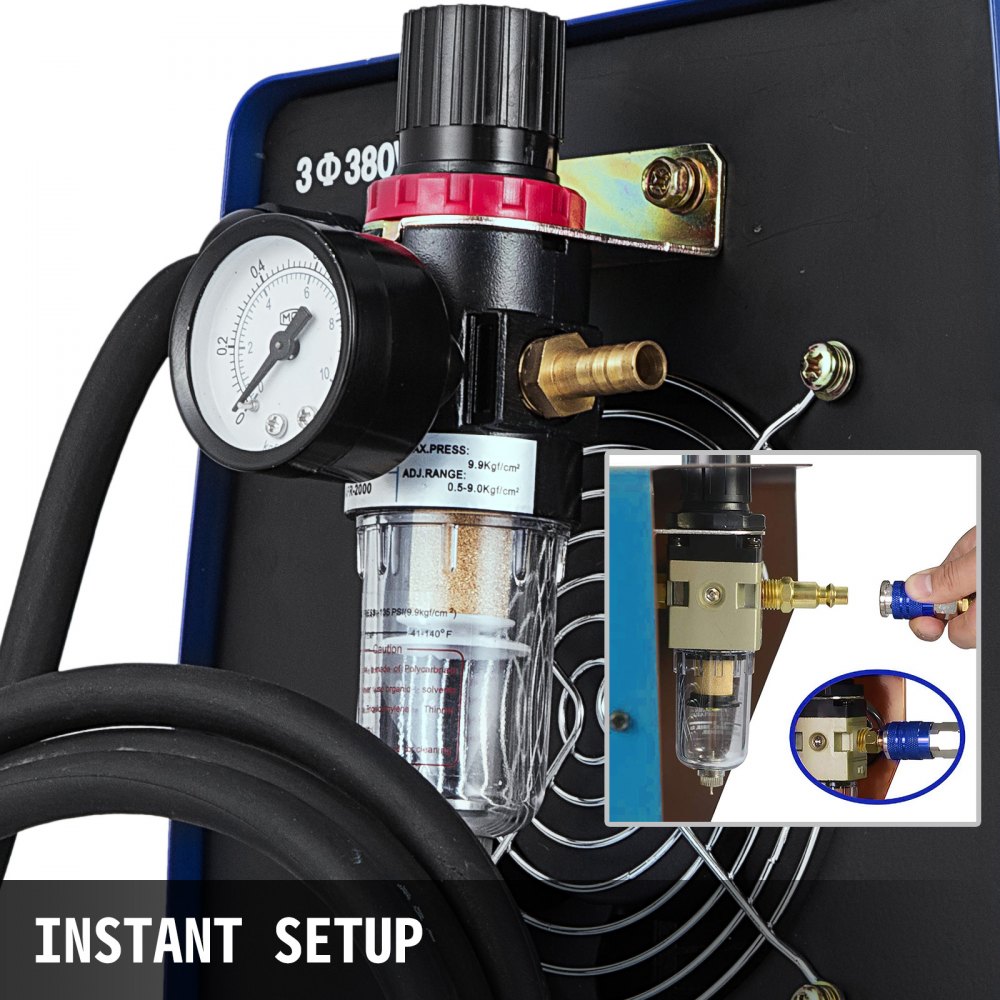 Plasmaschneider Cut60 Hf-zündung 60 Amp Inverter 380v Plasmaschneidgerät Zubehör