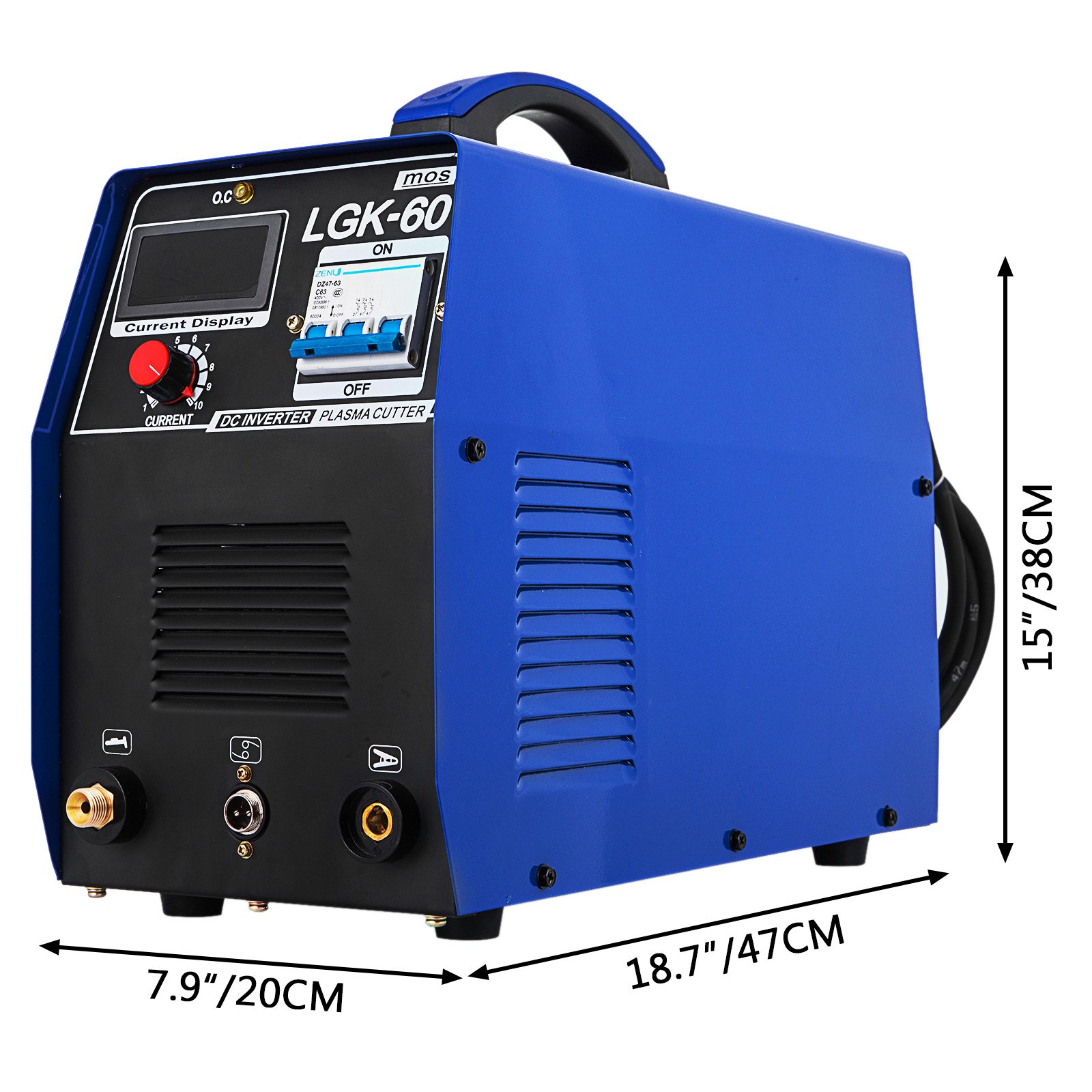 Plasmaschneider Cut60 Hf-zündung 60 Amp Inverter 380v Plasmaschneidgerät Zubehör