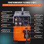 VEVOR MIG/MMA/LIFT TIG 3 in 1 Schweißgerät 50-250 A Fülldrahtschweißen(0,8 mm & 1 mm) IGBT-Technologie 2,2-12 m/min Drahtgeschwindigkeit 5,6 kVA