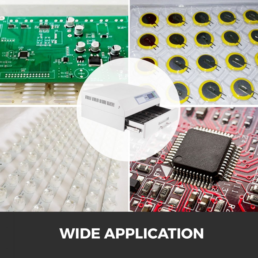 T-962a+ Infrared Smd Smt Bga Ic Heater Reflow Ofen Lötstation 370x400mm 2300 W