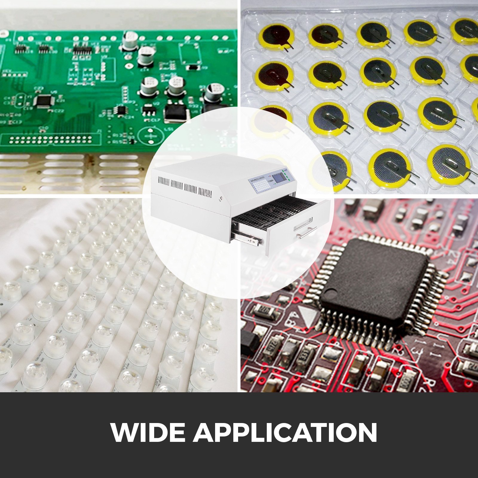 T-962a+ Infrared Smd Smt Bga Ic Heater Reflow Ofen Lötstation 370x400mm 2300 W