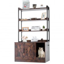 VEVOR Katzenschrank Katzentoilette Katzenhaus 3-stufig-Regal 850x490x1490mm 68kg