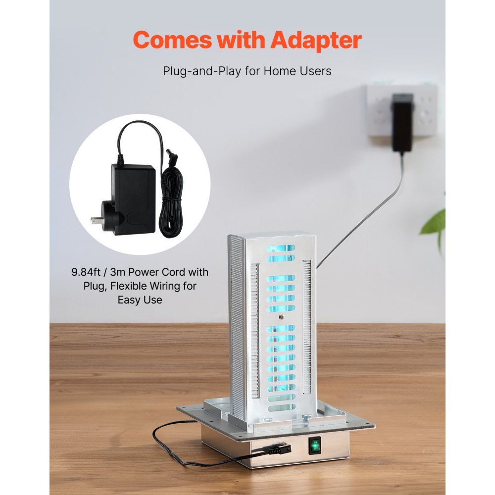 VEVOR HVAC-Luftreiniger für das ganze Haus, 18 W, 254 nm, UV-UVC-Licht im Kanal für Klimaanlagenkanäle, Luftwäscher mit 2 Glühbirnen, HVAC-UV-Lampen mit Netzkabel, Air Purifier für Klimaanlagen