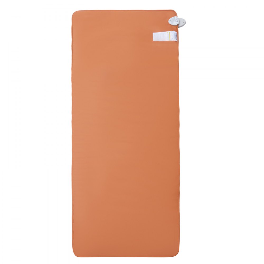 VEVOR Far Infrared Heat Pad with 5 Crystal Gemstones, Amethyst Therapy Mat with Negative Ions, 39-70 °C Heating, 0-720 Min Timer for Pain Relief in Back, Waist & Legs (170x69cm)