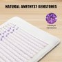 VEVOR Ferninfrarot Wärmepad Amethyst-Edelsteine Therapiematte mit Timer 183x61cm