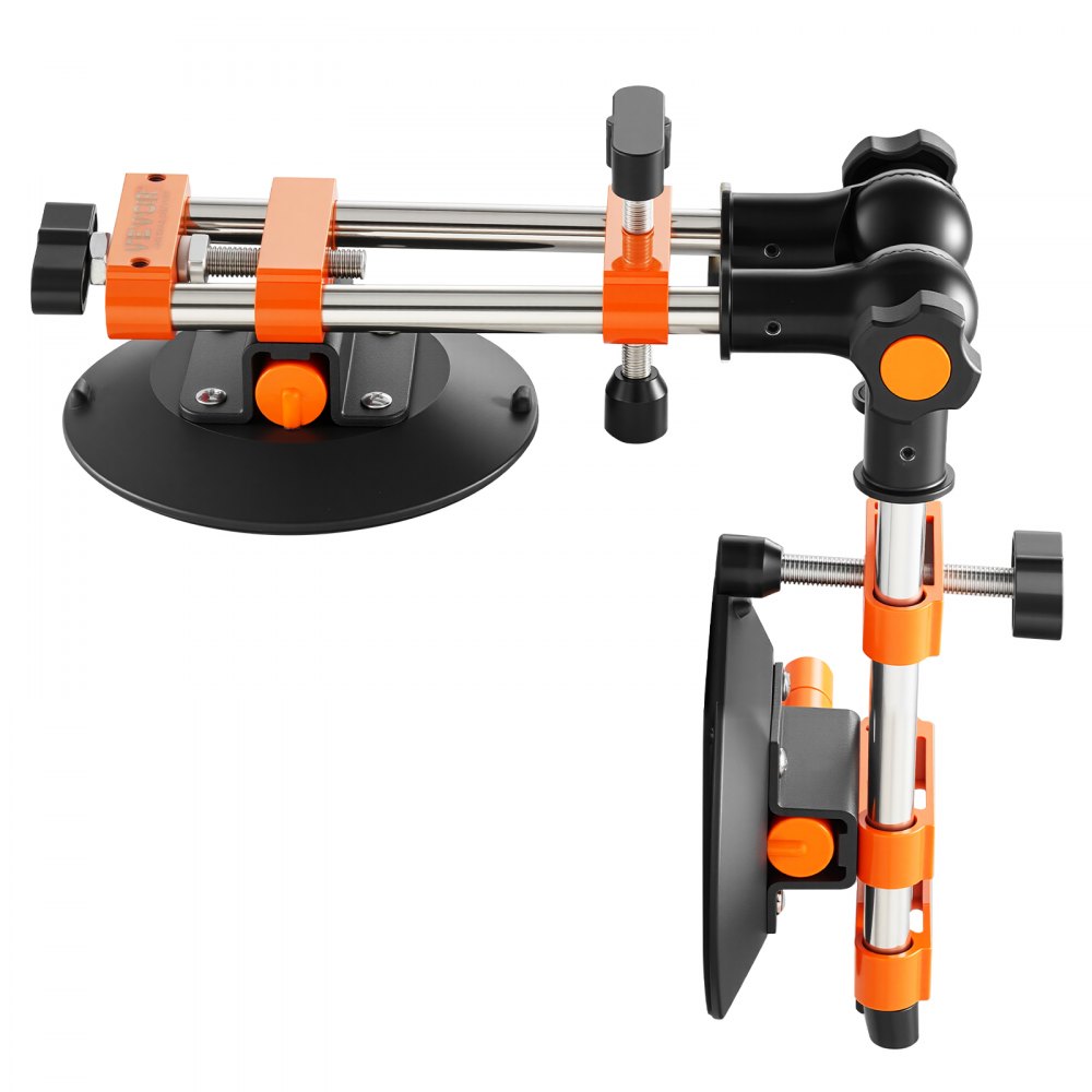 VEVOR Nahtsetzer, 2er-Pack Granit-Nahtverbinder mit 152 mm Vakuum-Saugnäpfen, Steinsetzer zum Verbinden & Nivellieren von Fugen, 90°-120° verstellbar, Ideal für Fliesen- & Marmorplatten