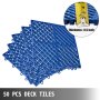 VEVOR Ineinandergreifende Fliesen Garagenbodenfliesen 50 Stk. Blau 30,5x30,5cm