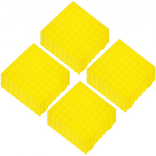 Ineinandergreifende Fußmatten Rasenwegeschutz Spleißen Bodenfliesen 11.8x11.8x0.5 Zoll 25 PCS gelb