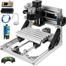 VEVOR 1610 CNC Fräsmaschine 3 Achse Engraving Machine Milling Machine CNC Router Kit 500mw Laser USB und Offline Control