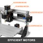 VEVOR 1610 CNC Fräsmaschine 3 Achse Gravur Maschine Milling Machine CNC Router Kit DIY Gravurwerkzeug mit Offline Steuerung