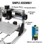 VEVOR 2418 CNC-Fräsmaschine 3 Achsen 500mw Laser Offline-Steuerung Kunststoff Ttl Leiterplatte