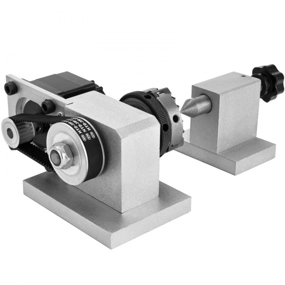 Cnc 4th Achse Drehachse Rotational Rotary Axis 3 Jaw 50mm Mit Reitstock