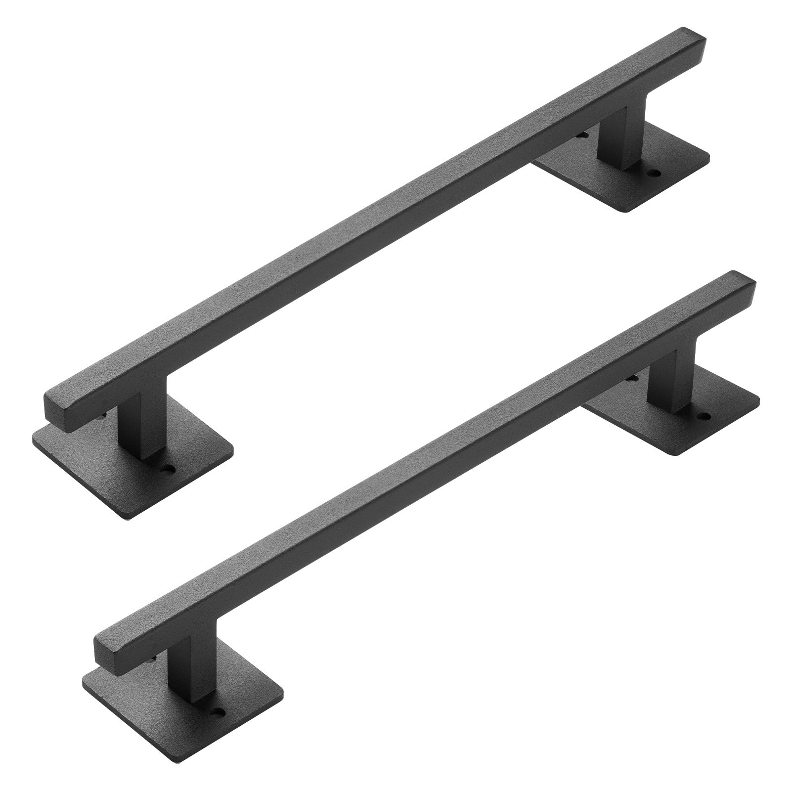 VEVOR Scheunentorgriff, 32 cm, Scheunentürgriff mit rostbeständiger Beschichtung, Schiebetür Griff aus Karbonstahl, Schrankgriff, Metall-Schiebetürgriffe für Garage, Schuppen, Schrank, 2er-Set