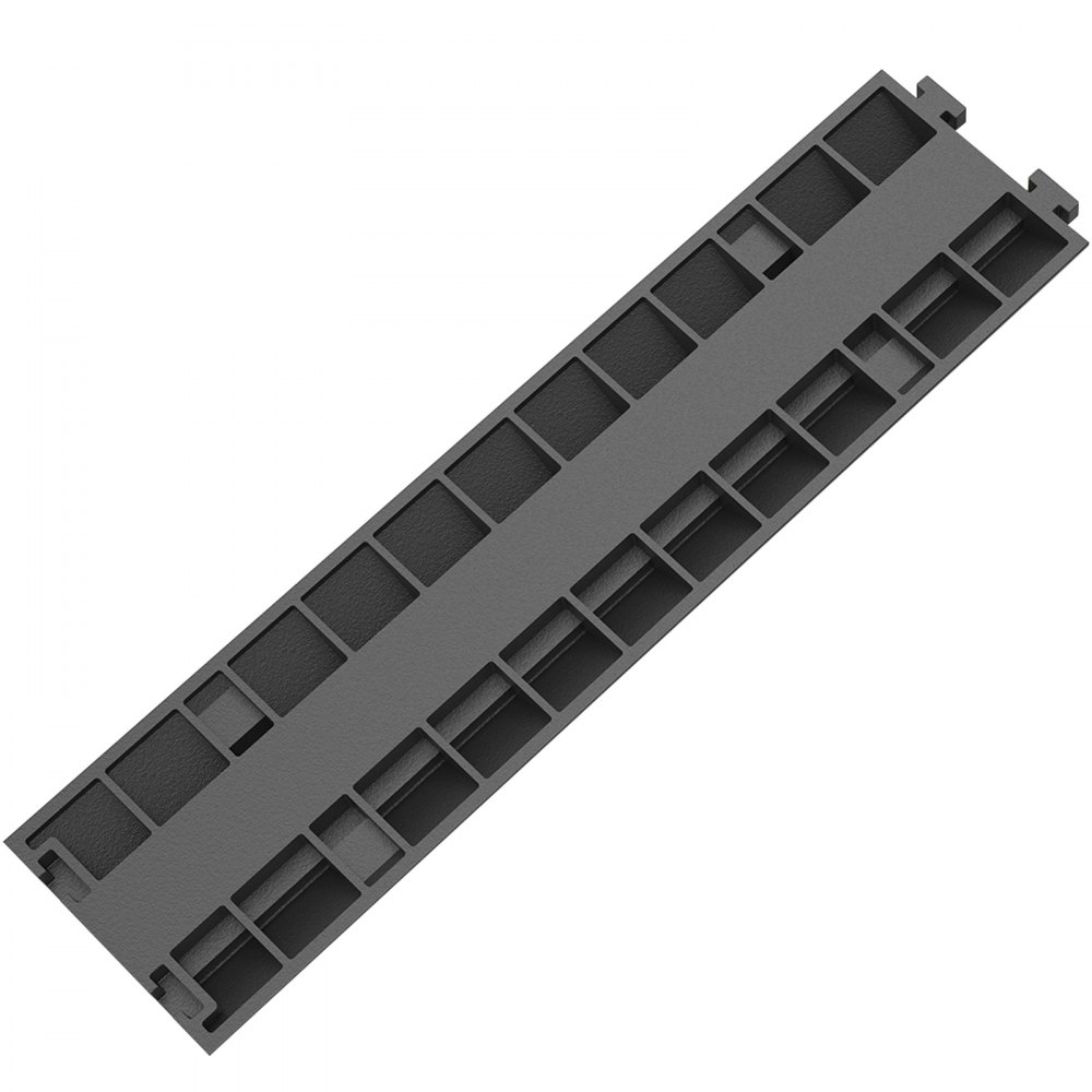 VEVOR Kabelschutzmatte Kabelkanal schwarz Kabeldurchführung für Kabeldurchführungen auf Boden; Traglast: 4989 kg für Büro 101x24,5x5 cm