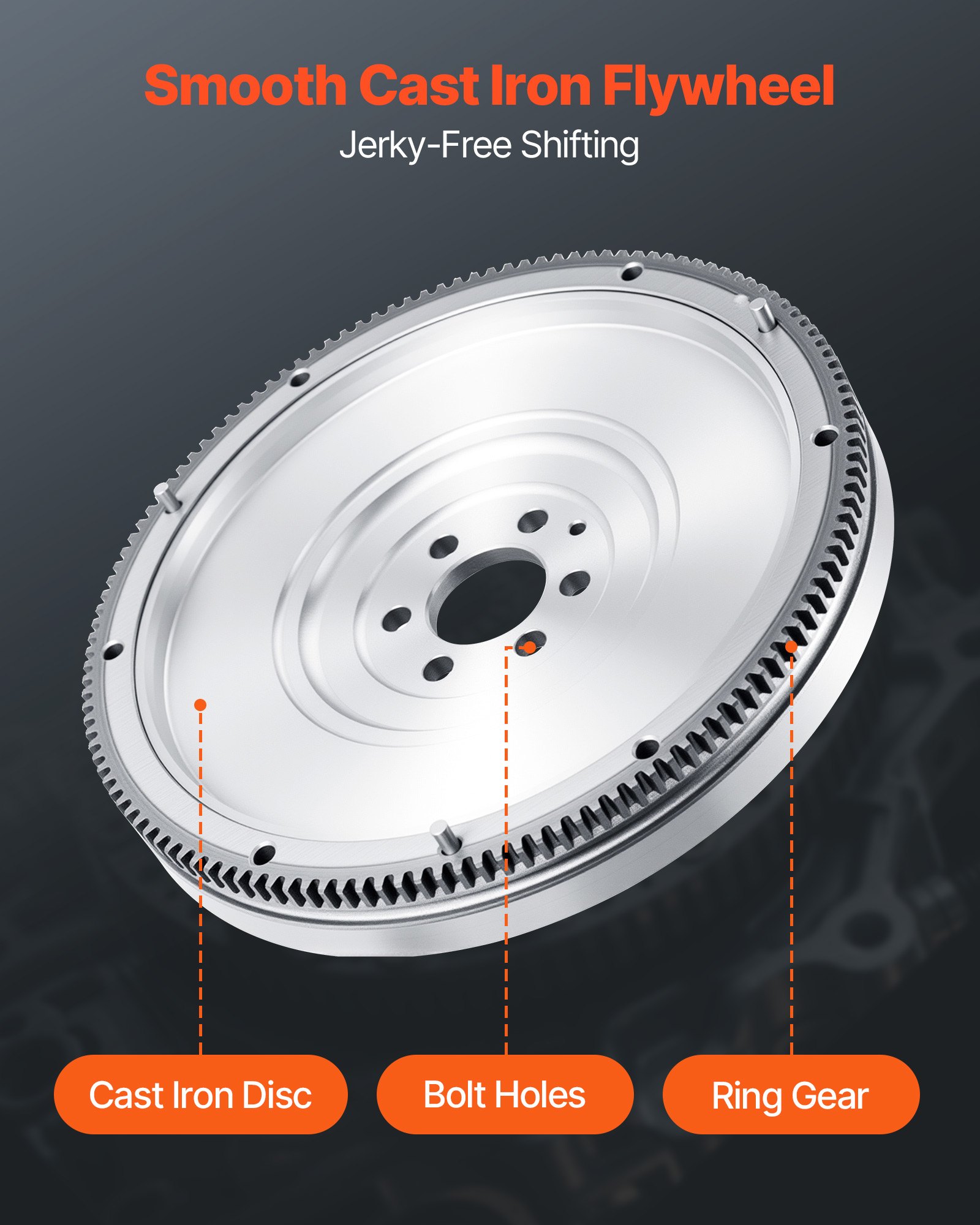 VEVOR Clutch Kit with Flywheel, Heavy Duty OEM Clutch Kit, OEM Replacement Transmission Clutch Kit Compatible with 2003-2010 Audi A3 (8P1), 2008-2009 A3 Convertible (8P7), 2004-2010 A3 Sportback (8PA)