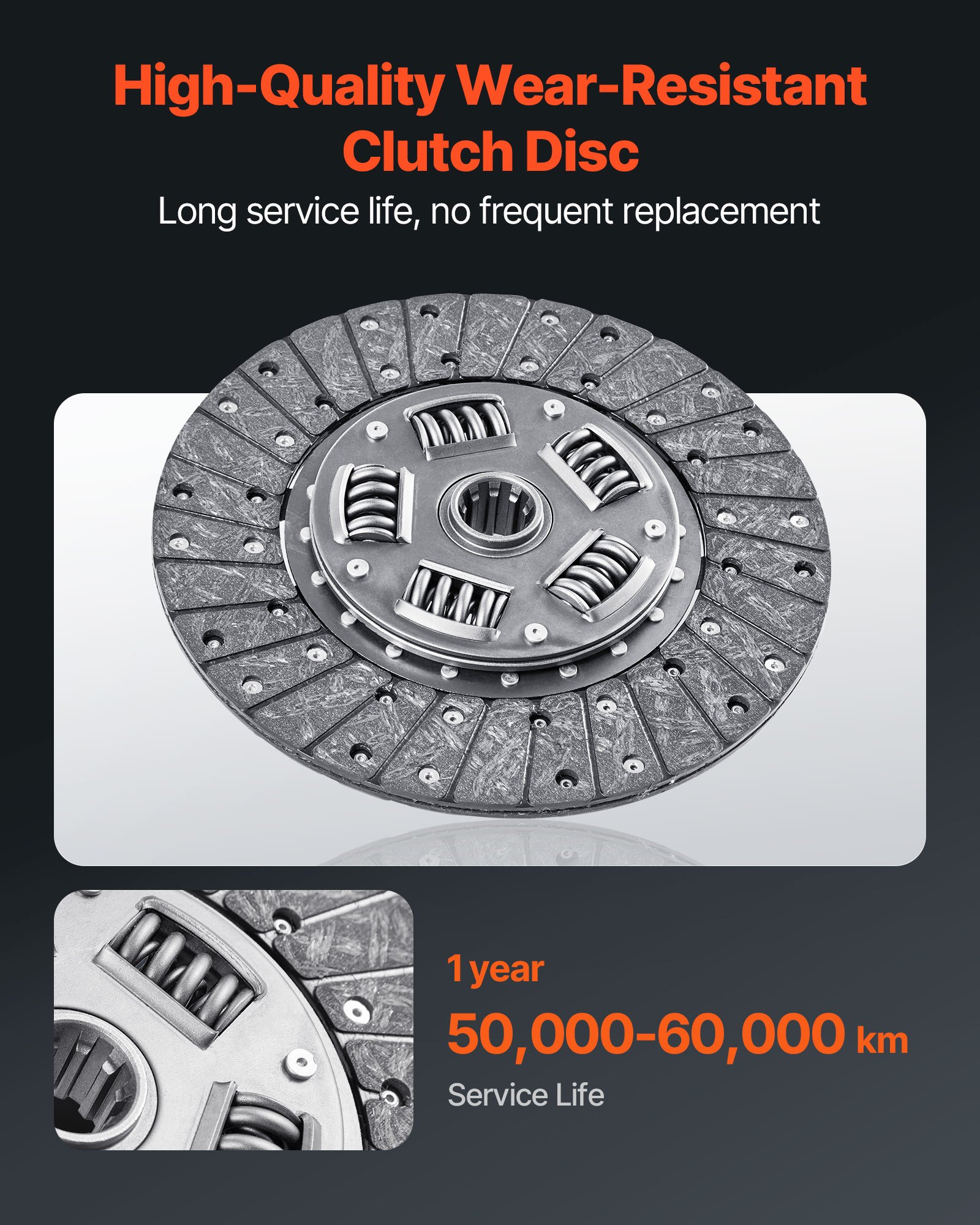 VEVOR Kupplungssatz mit Druckplatte Kupplungssatz, OEM-Ersatz-Getriebekupplungssatz, kompatibel mit 2004–2006 Smart FORFOUR (75 PS), 2005–2006 FORFOUR (64 PS), 2007 FORTWO Cabrio