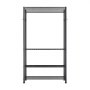 VEVOR Clothing Garment Rack, Heavy Duty Clothing Garment Rack, 4 Adjustable Tiers Clothing Racks with Carbon Steel, 227 kg Load Capacity Closet Wardrobe for Bedroom, Clothing Store, Hallway