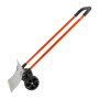 VEVOR Schneeschaufel auf Rädern, 61 cm, Schneeschieber mit bidirektionaler Klinge, 90° verstellbarer Griff, Schneeräumer aus Metall, Schneeräumen, zum Reinigen, für Einfahrten, Gehwege