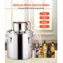 VEVOR 30L Wasser Alkohol Destilliergerät Distiller Edelstahl Moonshine Still