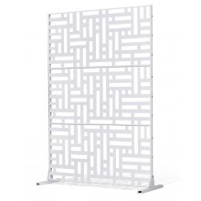 VEVOR Paravent Raumteiler Sichtschutz Trennwand freistehend 120x50,8x193cm Weiß