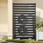 VEVOR Paravent 95,5x183 cm, Raumteiler aus Metall, Trennwand mit Erdspieße, Sichtschutz, Raumtrenner, Dekorative Sichtschutzwand, Ideal für Garten, Terrasse, Hof, Balkon, Schwarz