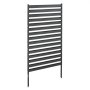 VEVOR Paravent 95,5x183 cm, Raumteiler aus Metall, Trennwand mit Erdspieße, Sichtschutz, Raumtrenner, Dekorative Sichtschutzwand, Ideal für Garten, Terrasse, Hof, Balkon, Schwarz