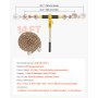 VEVOR Ratschenspanner 3628 kg, Ratschenlastspanner, Spannzurrketten G80, Ratschen-Lastbinder, Spannketten-& Binder-Set, Zurrkettenbinder für Transport, Abschleppen, Holzfällerei (4er-Pack)