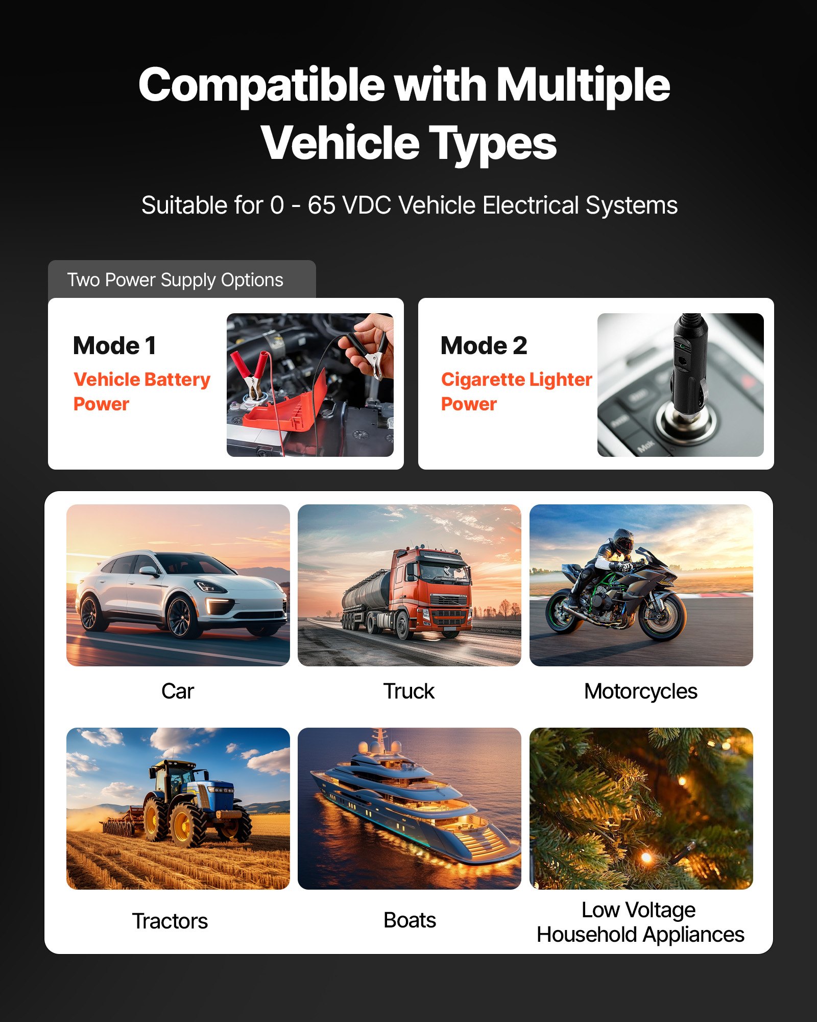 VEVOR Kfz Stromkreistester Elektroprüfer 8–35 DCV mit Stromkreissonde & TFT-Farbdisplay & Beleuchtung, Stromkreisprüfer mit 6 m langem Verlängerungskabel & Tragkoffer