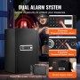 VEVOR Safe Tresor mit feuerfester Geldtasche, Einzeltür-Safe 113 L, 2 Trennwände, digitaler Möbeltresor mit Schlüssel, Code und Fingerabdruck, Wertsachenbox für Geld und Schmuck, Geldtresor Schwarz
