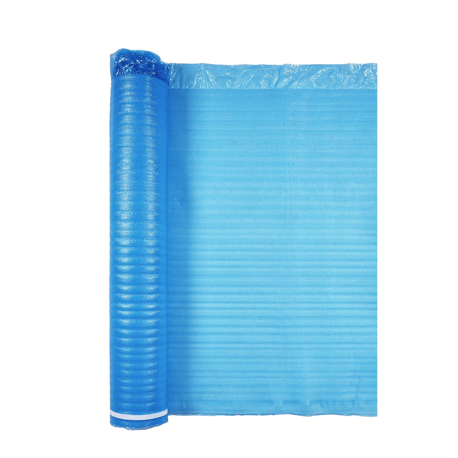 VEVOR Trittschalldämmung, 55,8 m², 3-in-1 2 mm dicke Dämmungunterlage mit Klebeband & Dampfsperre, EPE-Schaum mit blauem PE, Schalldämmung & Geräuschreduzierung, für Laminat-Holzböden, 6 Stk.