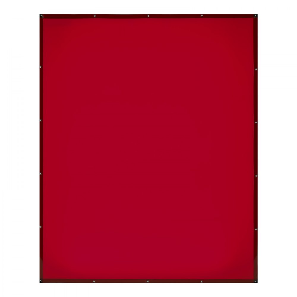 VEVOR 2PCS Welding Curtains, 1.74 x 2.34m Welding Screen Curtain, Flame-Resistant Vinyl Safety Protective Screen with 6-Level UV Protection & Hanging Holes, Portable for Workshop/Industrial Use, Red
