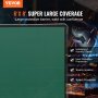 VEVOR Schweißvorhang 1,8 x 2,4m Schweißschutzvorhang aus Flammhemmendem Vinyl Schweißschutzwand mit 4 Schwenkrädern und einem 6-stufigen UV-Schutz Schweißerdecke Schweißschutz Grün