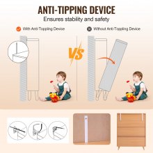 VEVOR Rattan-Schuhschrank 5-stufiger Schuhschrank Schuhkommode mit 2 Türen & verstellbaren Regalen, 102 cm hoher Rattan-Schuhschrank für den Eingangsbereich, ideal für Schrank Flur helle Holzfarbe