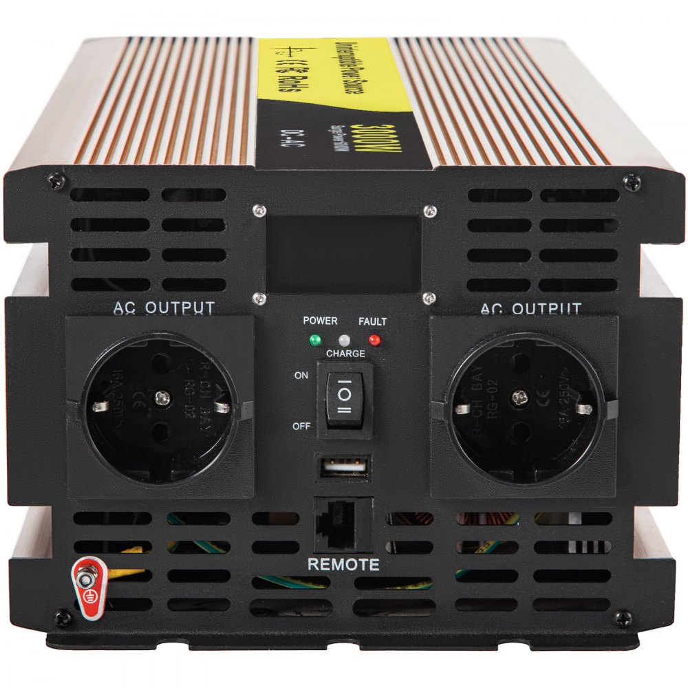 Vevor 3000 W Solar Inverter Wechselrichter Dc12v Bis Ac240v Reine Sinuswelle