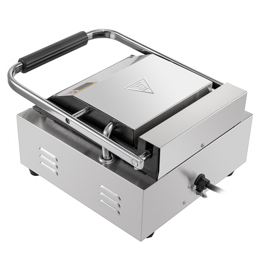 Kontaktgrill - Geriffelt 1800 W Gastro Panini Toaster Elektro Grillplatte 220v