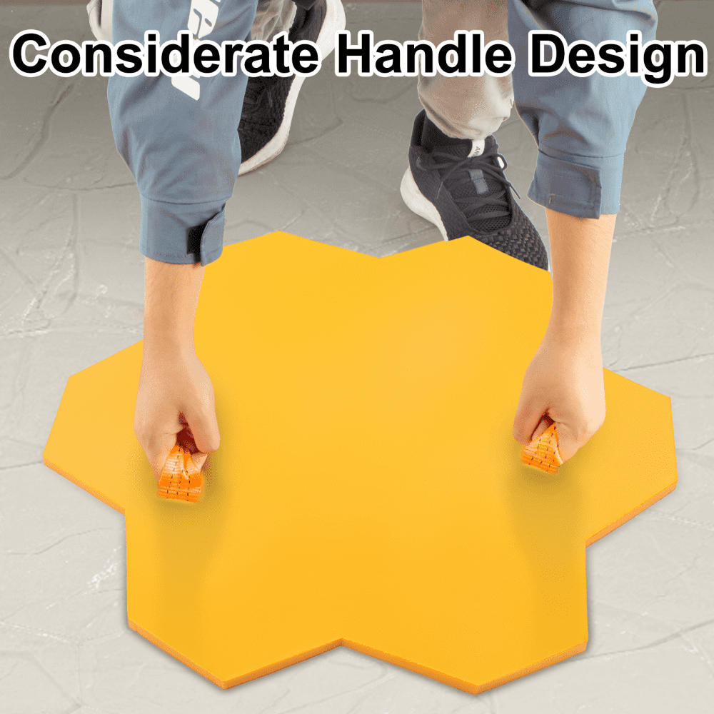 Vevor Betonformen 76x76cm Schalungsform Steinstruktur Gießform 4 Stk. Sechseckig