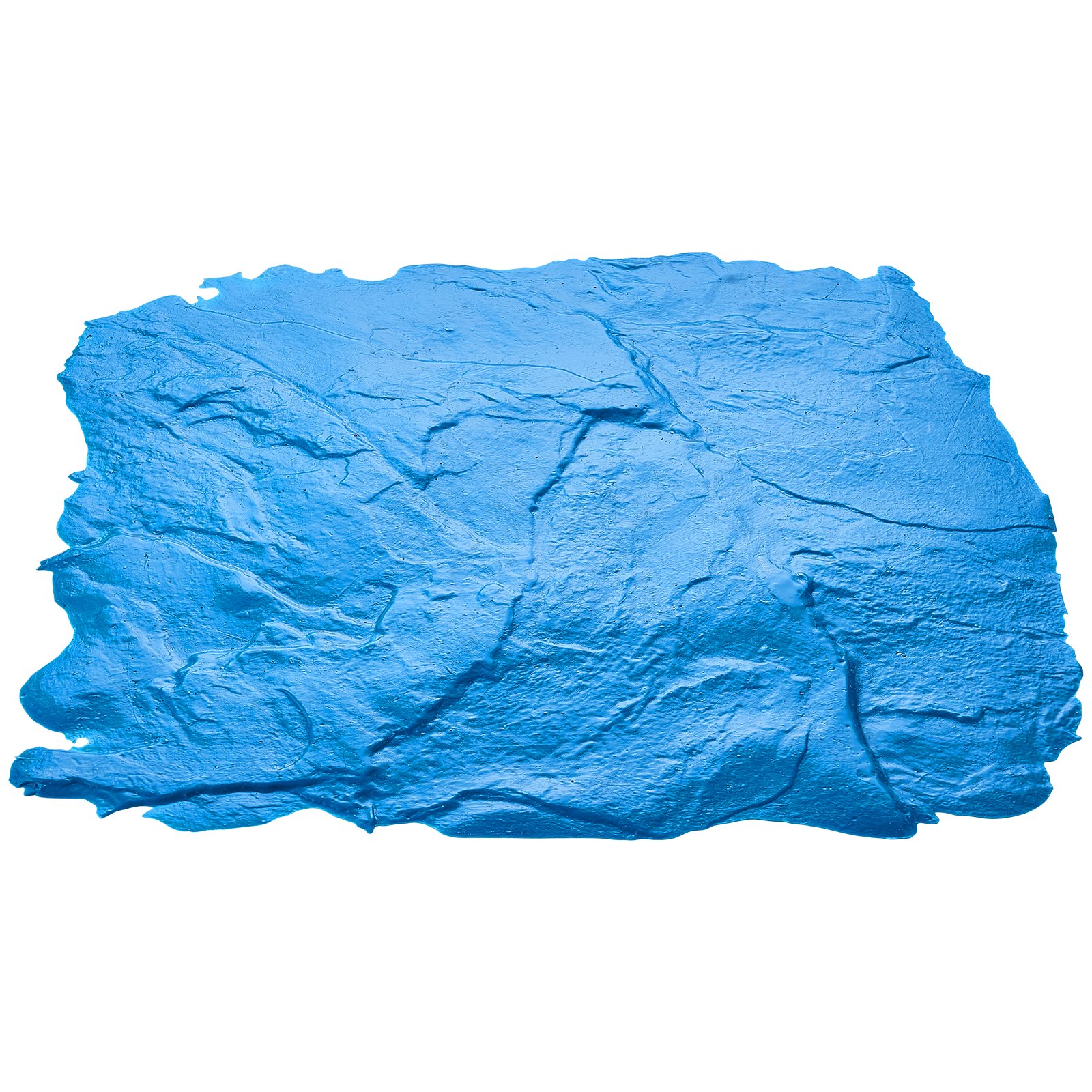 VEVOR Betonstempelmatte, 45,7 x 45,7 cm, Betonstrukturhaut, Polyurethan-Stempel, Steinfliesen-Strukturmatte, Schieferbodenabdruck, nahtloser Stempel, Betonformen für dekorative Außenbereiche, blau