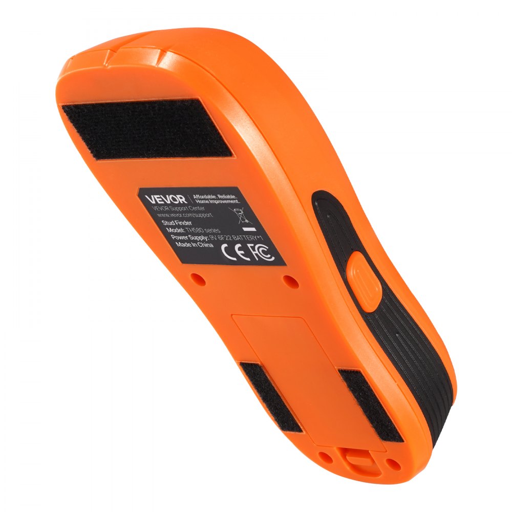 VEVOR Balkenfinder, Wandscanner, 5-in-1, elektronischer Multidetektor mit intelligentem Sensor, hochauflösendem LCD-Display & Audioalarm, für Metall, Wechselstromkabeln, Balken, Rohren, Orange
