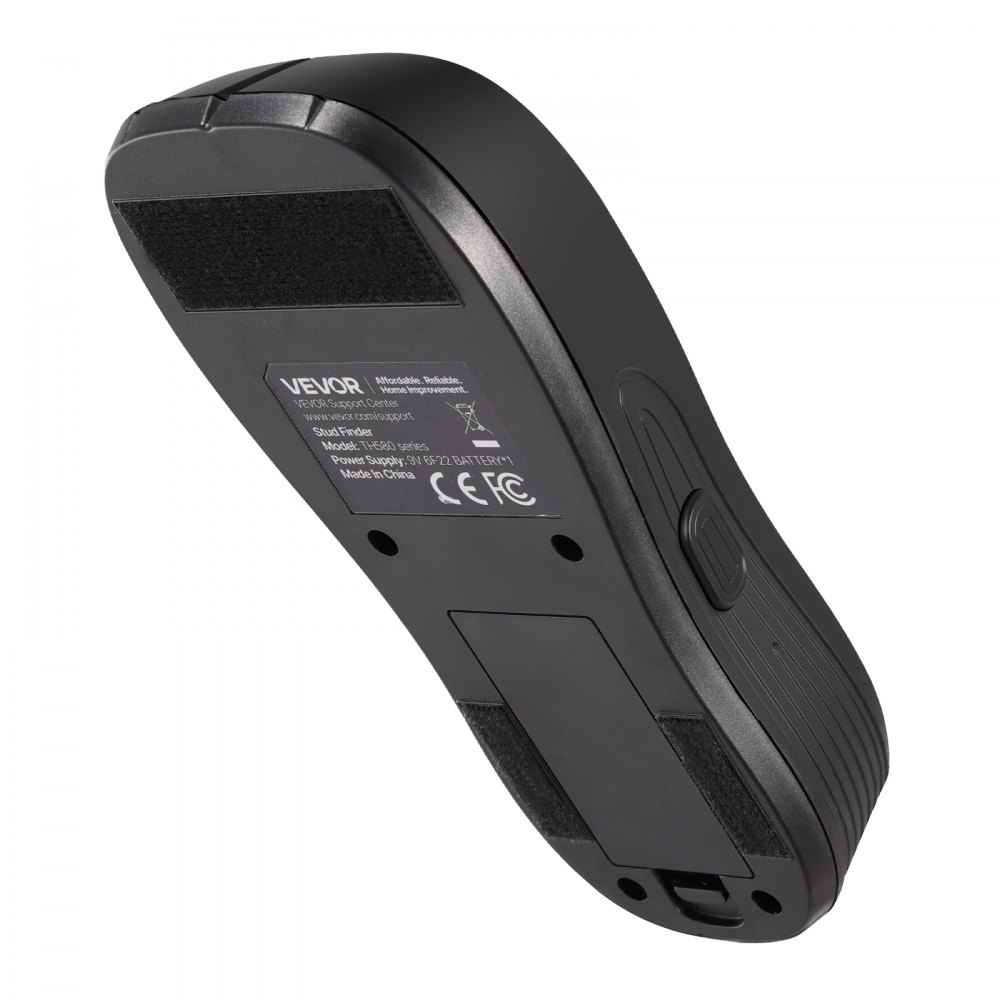 VEVOR Balkenfinder, Wandscanner, 5-in-1, elektronischer Multidetektor mit intelligentem Sensor, hochauflösendem LCD-Display & Audioalarm, für Metall, Wechselstromkabeln, Balken, Rohren, Schwarz