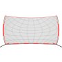 VEVOR Barricade Backstop Net, 20x10 ft Ball Sports Barrier Netting, Portable Practice Equipment with Carry Bag, Protection Screen for Baseball Softball Lacrosse Soccer Hockey Training, for Backyard