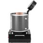 VEVOR Goldschmelzofen 1350 W 1150 ℃ Max. Temperatur, digitaler elektrischer Schmelzofen 3 kg Keramiktiegel zum Gießen & Raffinieren von Edelmetallen, zur Verarbeitung von Gold Silber Aluminium