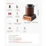 VEVOR digitaler Goldschmelzofen Maschine mit 5 kg Keramiktiegel, elektrischer Schmelzofen 1500 W max. 1150 ℃, Metallschmelzofen Set für Schmuckherstellung Metallbarren Metallkomponenten Schwarz