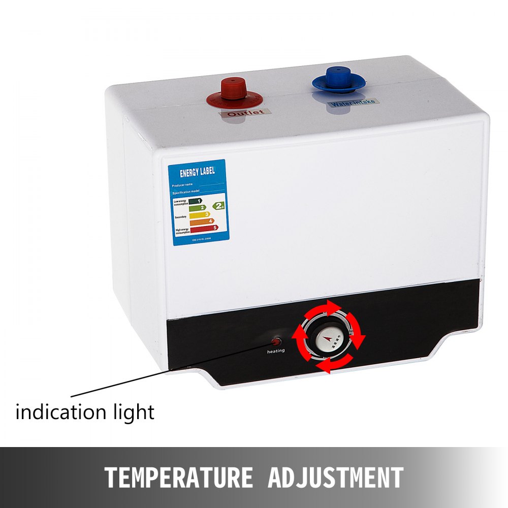 Warmwasserspeicher Boiler Untertischgerät 15l Edelstahl Einstellbar 1500w